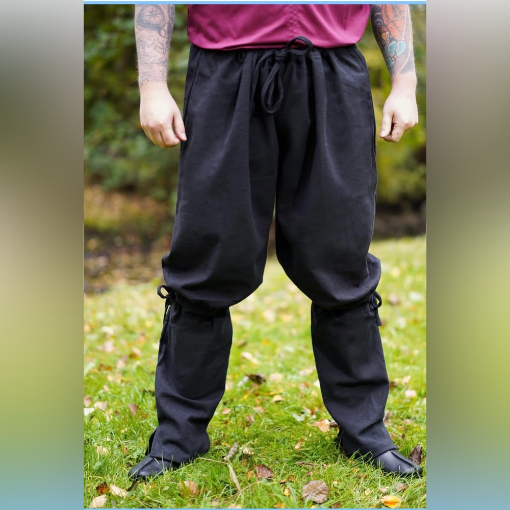 Mytholon Gunner Viking Trousers Pants Men's L/XL Costume Cosplay Pirate Viking